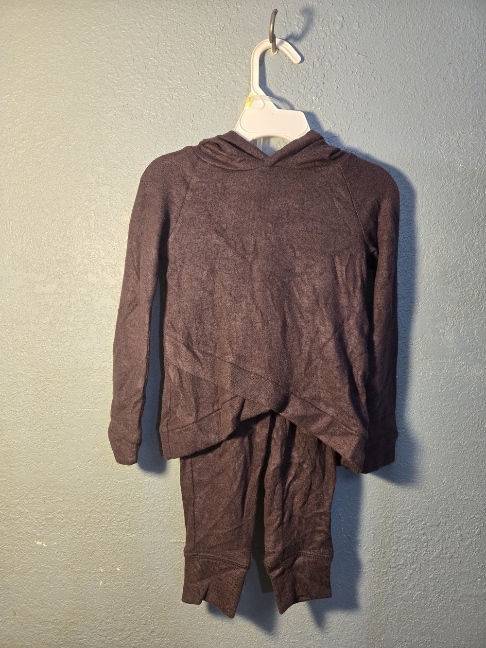 & Other Stories Plum Hooded Two-Piece Kids Set
